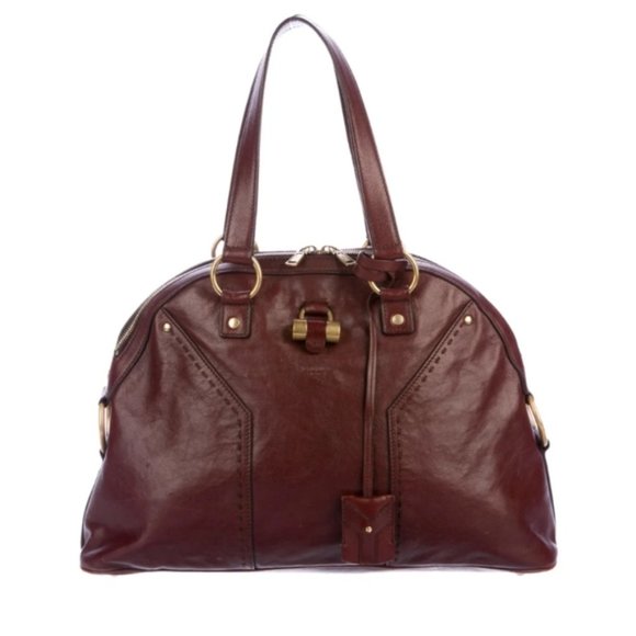 Saint Laurent Muse Pre Owned Ysl Leather Handbag Satchel - Picture 2 of 6